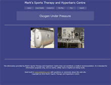 Tablet Screenshot of hyperbaric-oxygen.co.za